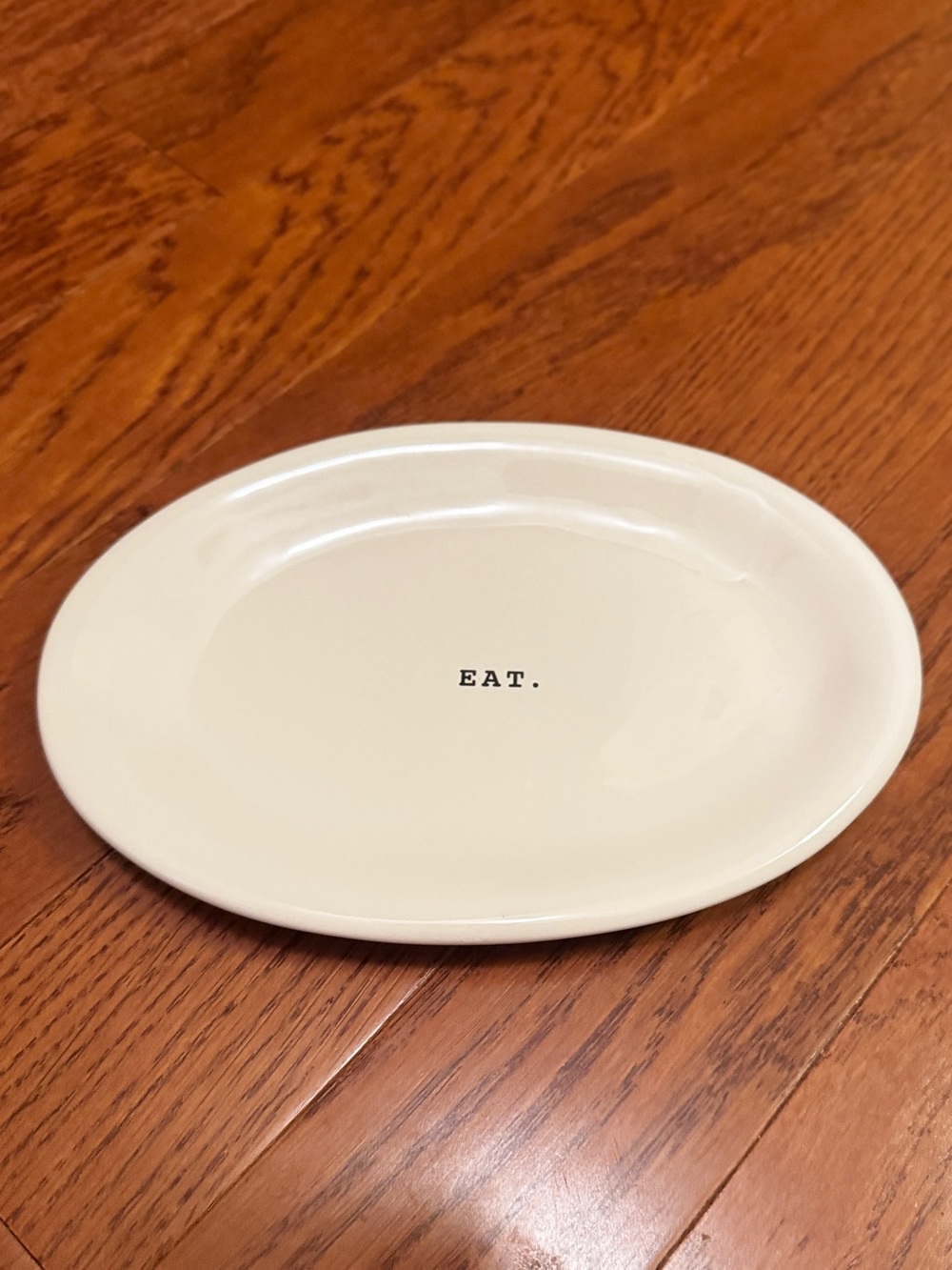 Rae Dunn Artisan Collection “EAT” Oval Appetizer Dessert Plate by Magenta